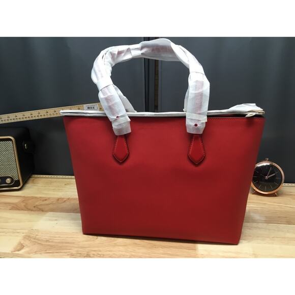 Michael Kors Sheila Large Multi-Function Tote Shoulder Handbag Purse- Bright Red - Picture 3 of 11